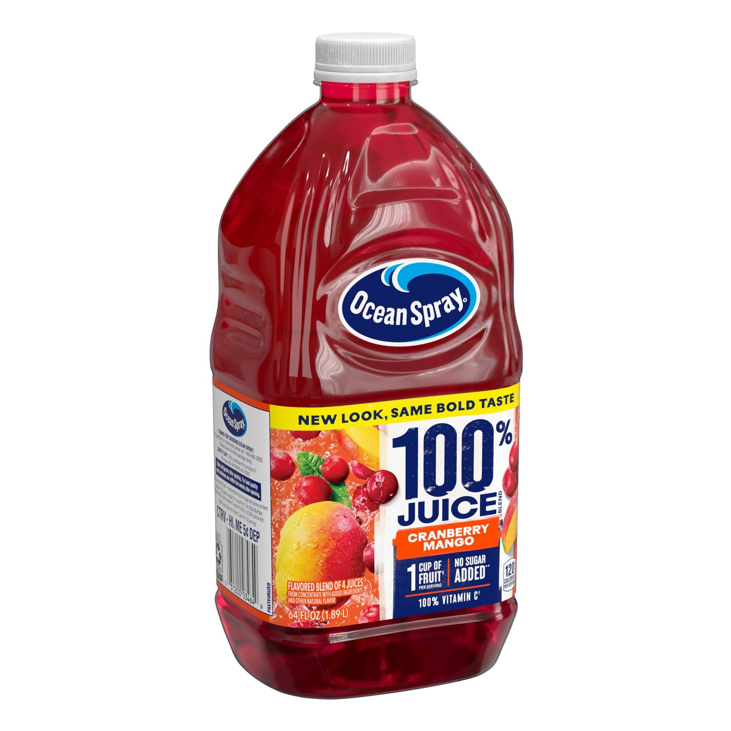 Ocean Spray® 100% Juice Cranberry Mango Juice Blend, 64 Fl Oz Bottle (Pack of 8)
