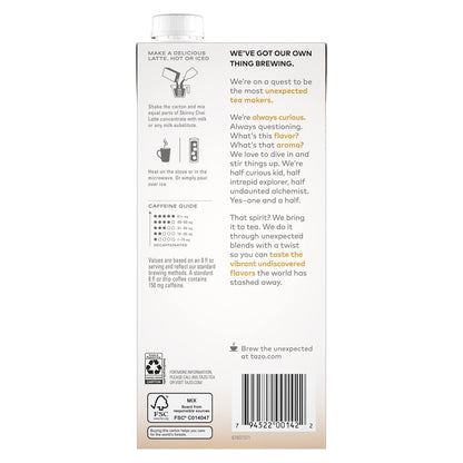Tazo Skinny Chai latte Concentrate, 32 oz