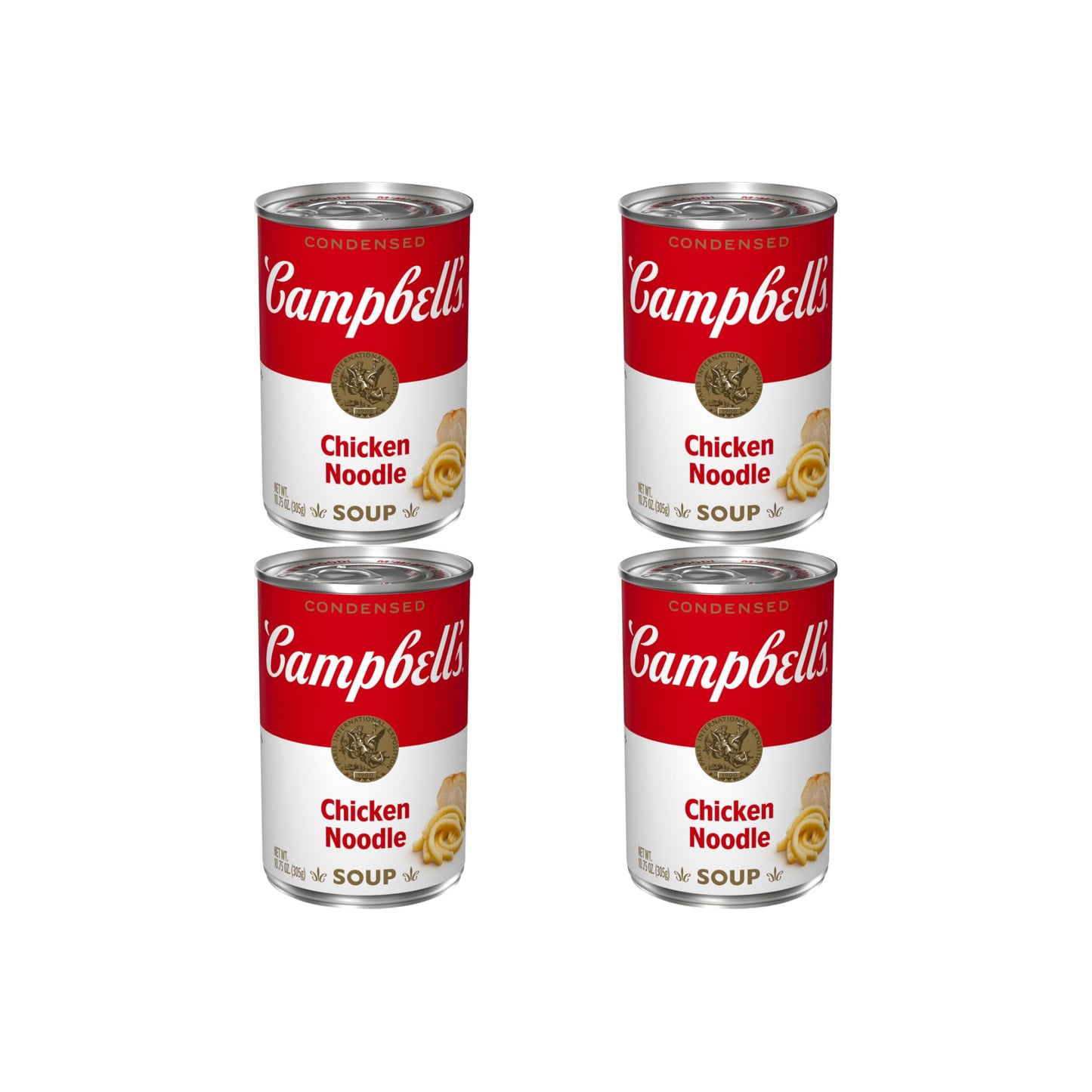 Campbell’s Condensed Chicken Noodle Soup, 10.75 oz Can (Pack of 4)