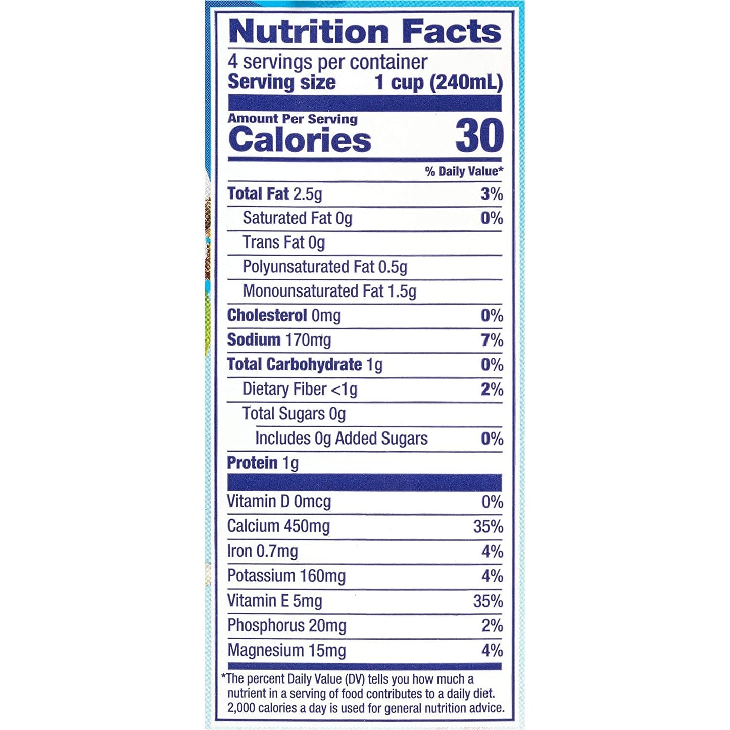 Almond Breeze Dairy Free Almondmilk, Unsweetened Vanilla, 32 Ounce (Pack of 6)