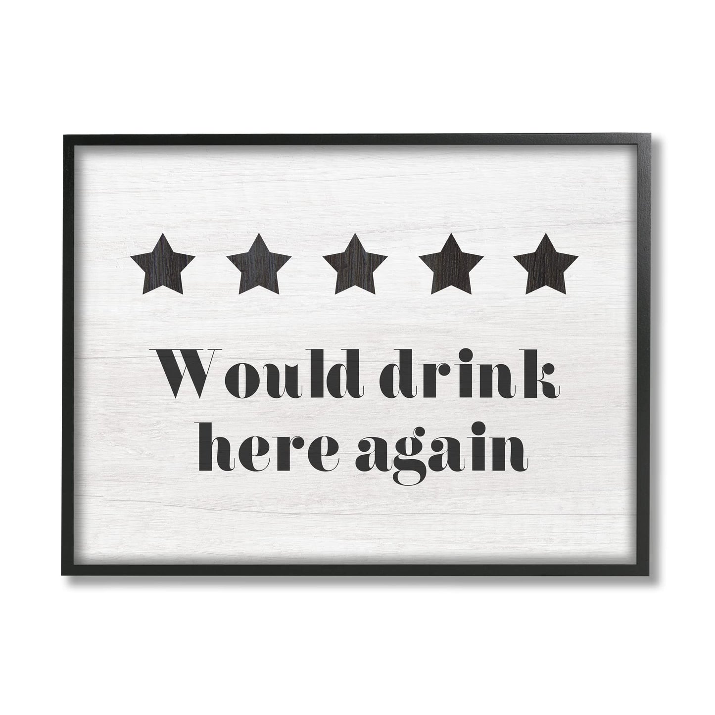 Five Star Review Would Drink Here Again Phrase