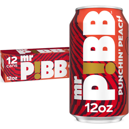 Mr Pibb Punchin' Peach 12oz 12pk