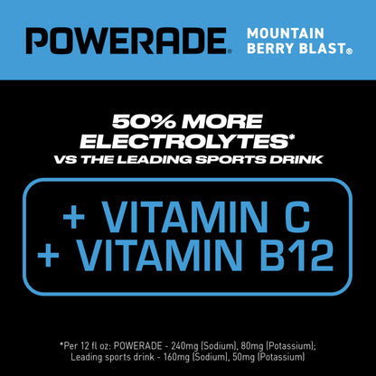 POWERADE Mountain Berry Blast, 20 fl oz, 8 Pack