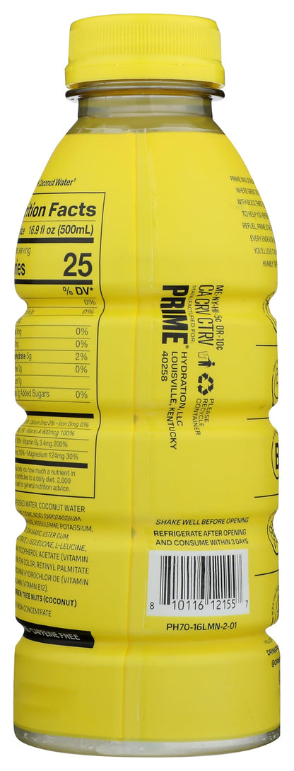 PRIME HYDRATION LEMONADE 16oz BTL