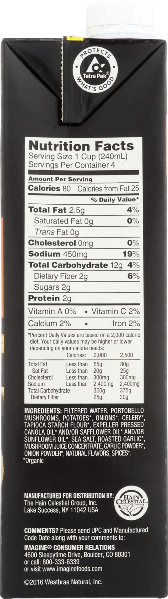Imagine Creamy Soup, Portobello Mushroom, 32 oz. (Pack of 2)
