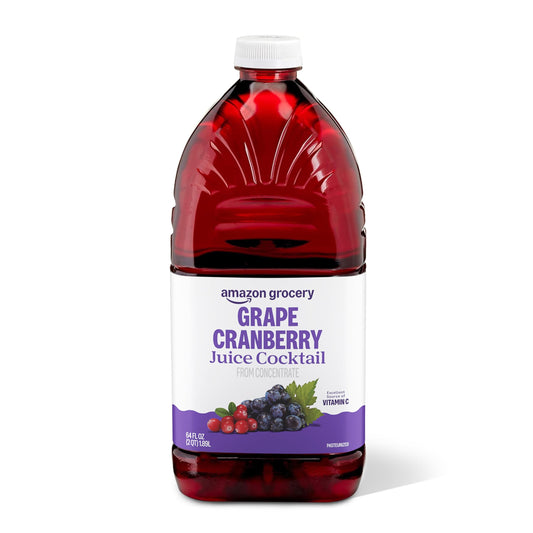 Amazon Grocery, Grape Cranberry Juice Cocktail, 64 Fl Oz
