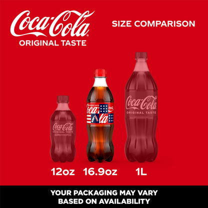Coca-Cola Soda Soft Drink Bottles, 16.9 fl oz, 6 Pack