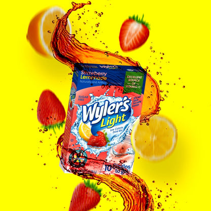 Singles Tо Go Powder Packets, Wаter Drink Mix, Strawberry Lemonade, 1 box with 8 count.