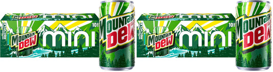 Mountain Dew Soda | Mini Cans | 7.5 Fl Oz | 20-Count