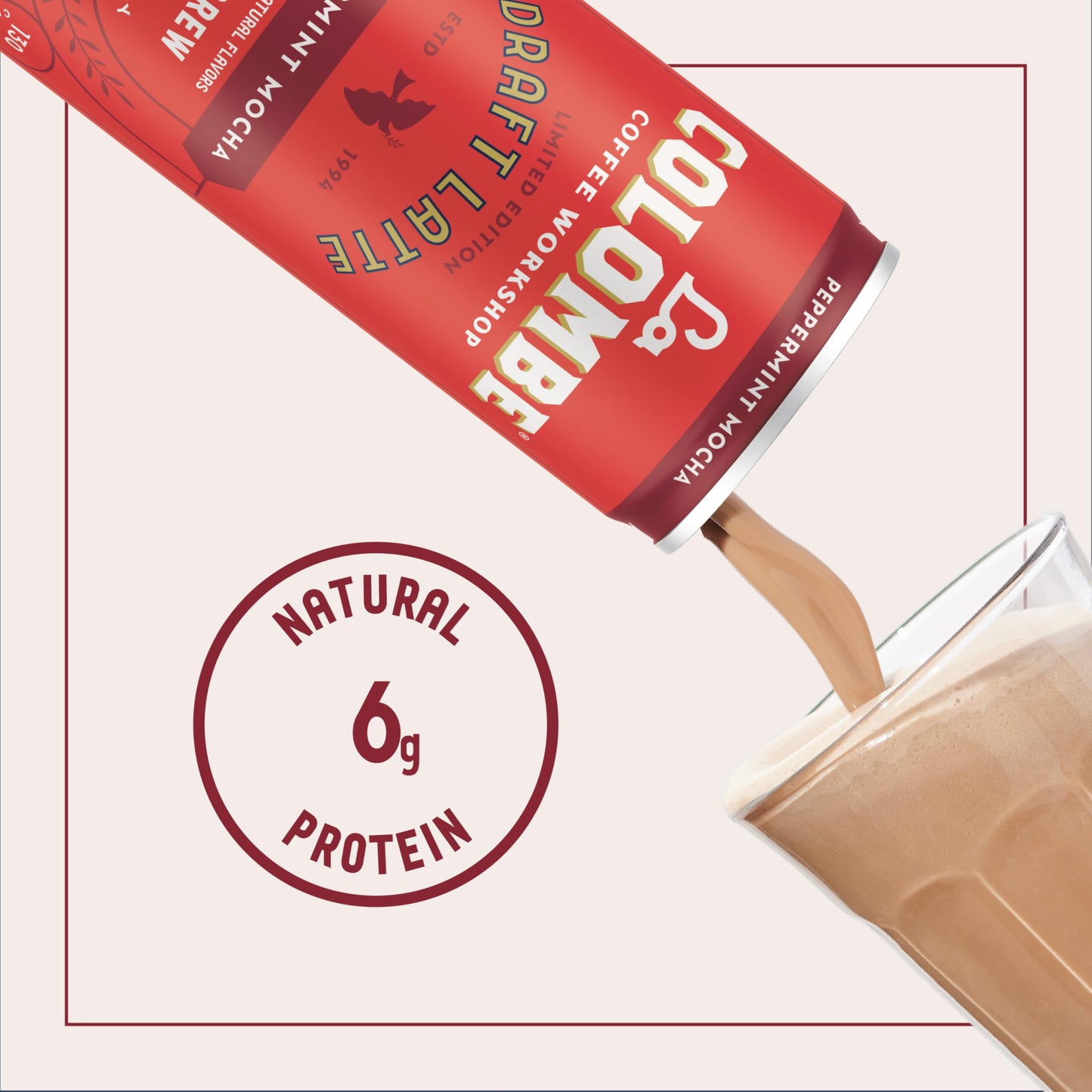 La Colombe Peppermint Mocha Draft Latte - 9 Fluid Ounce, 4 Count - Cold-Pressed Espresso And Frothed Milk + Peppermint And Dark Chocolate - Made With Real Ingredients - Grab And Go Coffee