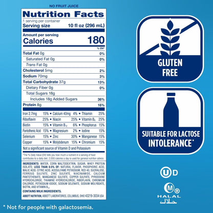 Ensure Clear Mixed Fruit Nutritional Drink | 8g Protein, 15 Vitamins & Minerals | Fat-Free | Ready to-Drink | Refreshing Taste | 10 fl oz, 12 Pack