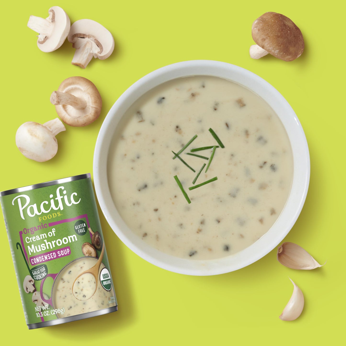 Pacific Foods Organic Cream of Mushroom Soup, 10.5 oz Can