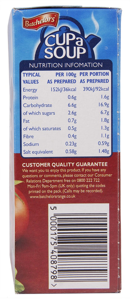 Batchelors Cup a Soup - Rich Tomato and Basil, 104g Carton