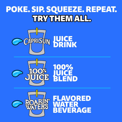 Capri Sun Wild Cherry Flavored with other natural flavor Juice Drink Blend, 10 ct Box, 6 fl oz Pouches