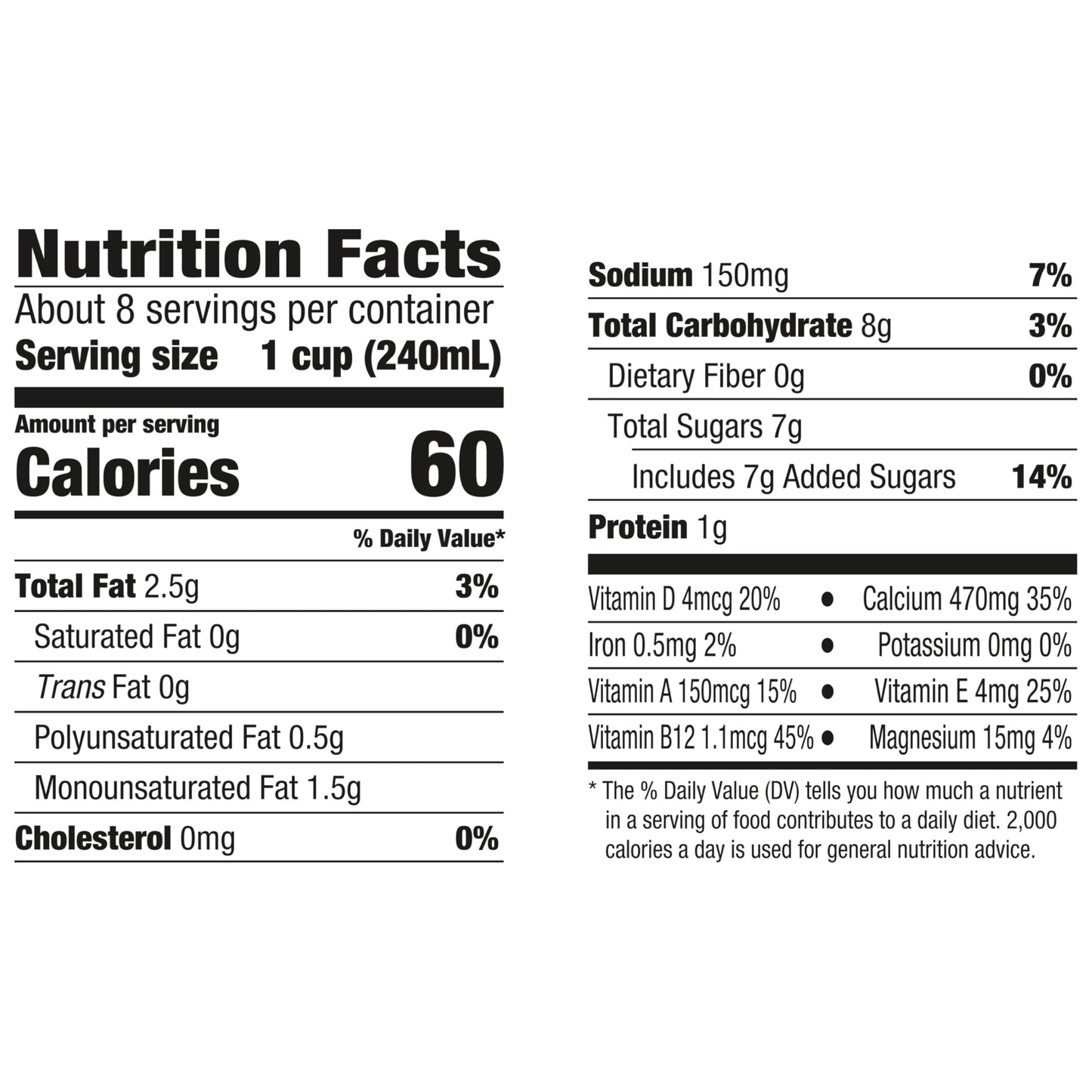 Silk Almond Milk, Original, Dairy Free, Gluten Free, Seriously Creamy Vegan Milk with 50% More Calcium than Dairy Milk, 64 FL OZ Half Gallon