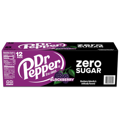 Dr. Pepper Blackberry Zero Sugar 12oz 12pk