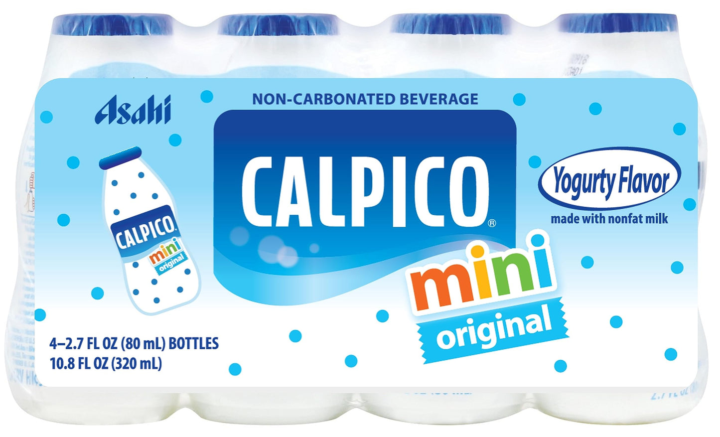 Calpico Mini Original 2.7 fz, (Pack of 10)