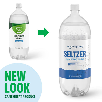 Amazon Grocery, Seltzer Sparkling Water, 67.6 Fl Oz