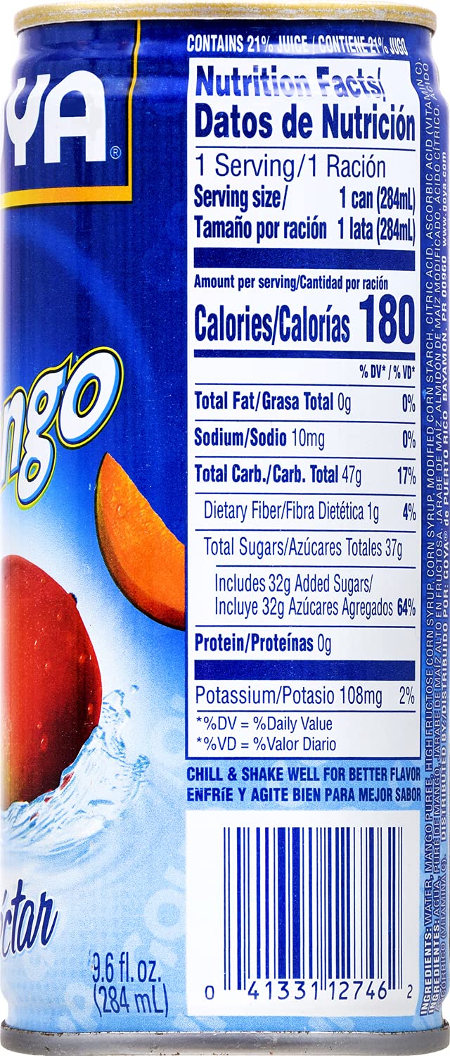 Goya Foods Mango Nectar, 9.6 Fl Oz (Pack of 24)
