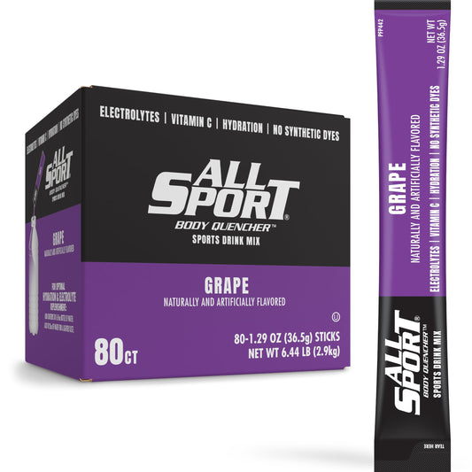 All Sport Body Quencher Drink Sticks Grape 80ct