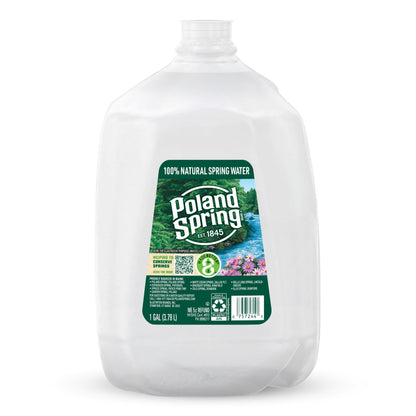 Poland Spring Maine Spring Water Bottles, 1 Gallon Jug – Still Bottled Water with Naturally Occurring Minerals