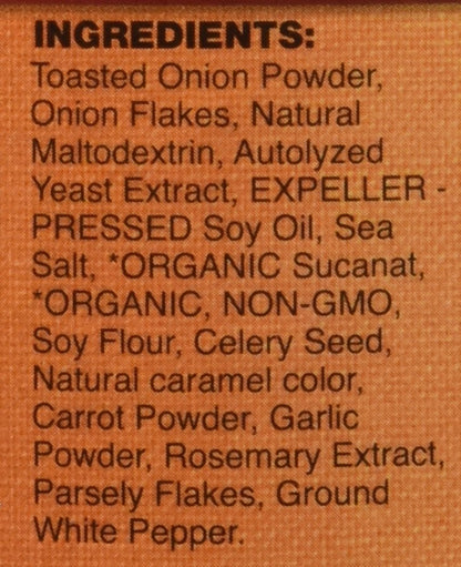 Vogue Cuisine Onion Soup & Seasoning Base 12oz - Low Sodium, Gluten Free, All Natural Ingredients