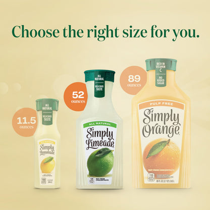 Simply Limeade, Non-GMO, 52 fl oz