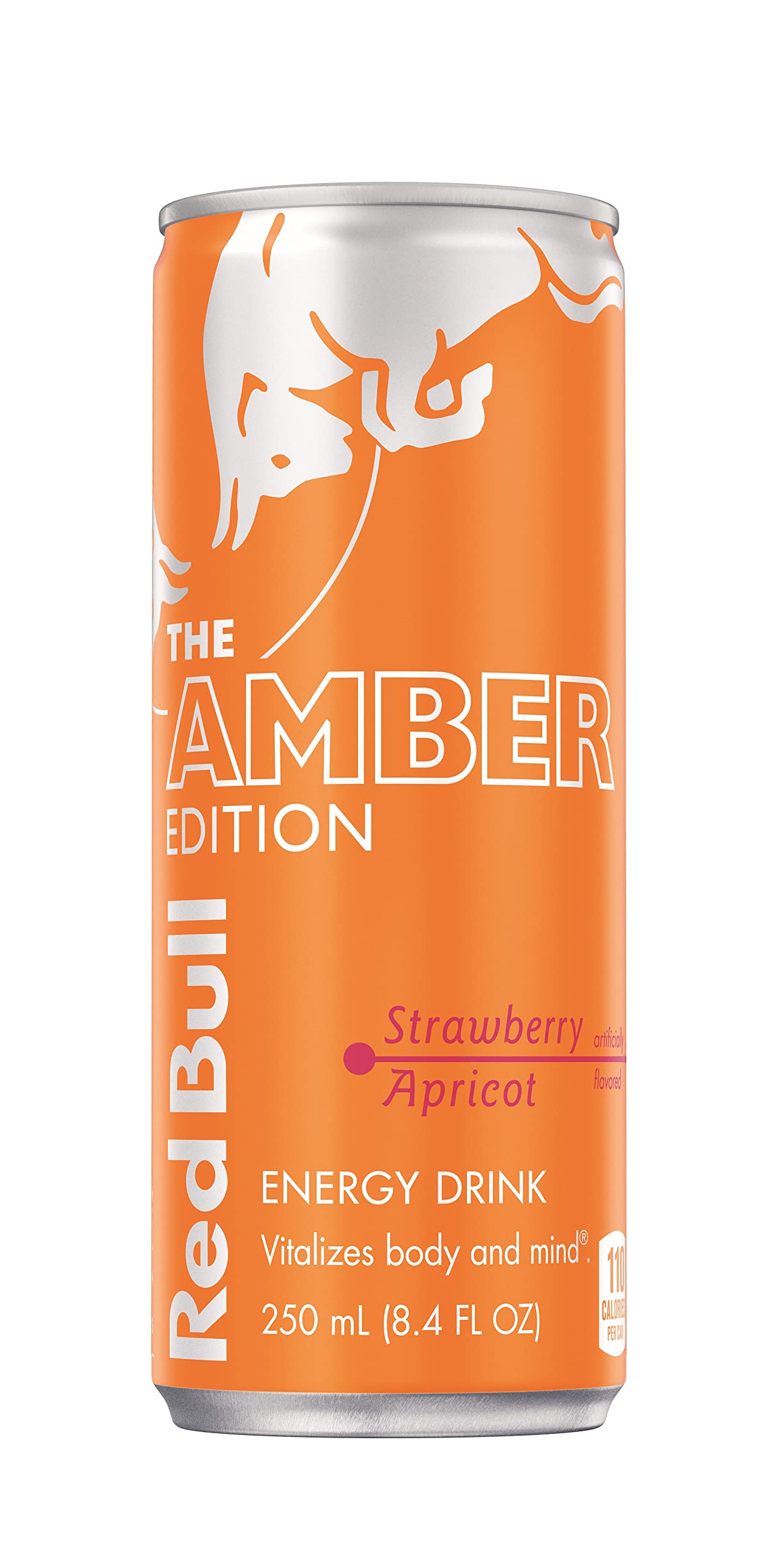 Red Bull Energy Drink, The Amber Edition, Strawberry Apricot, 8.4 Fl Oz