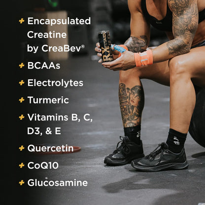 FITAID RX Recovery Blend Plus Creatine, Contains BCAAs, Glucosamine, Turmeric, B-Complex, Electrolytes, 12 Fl Oz (Pack of 12)
