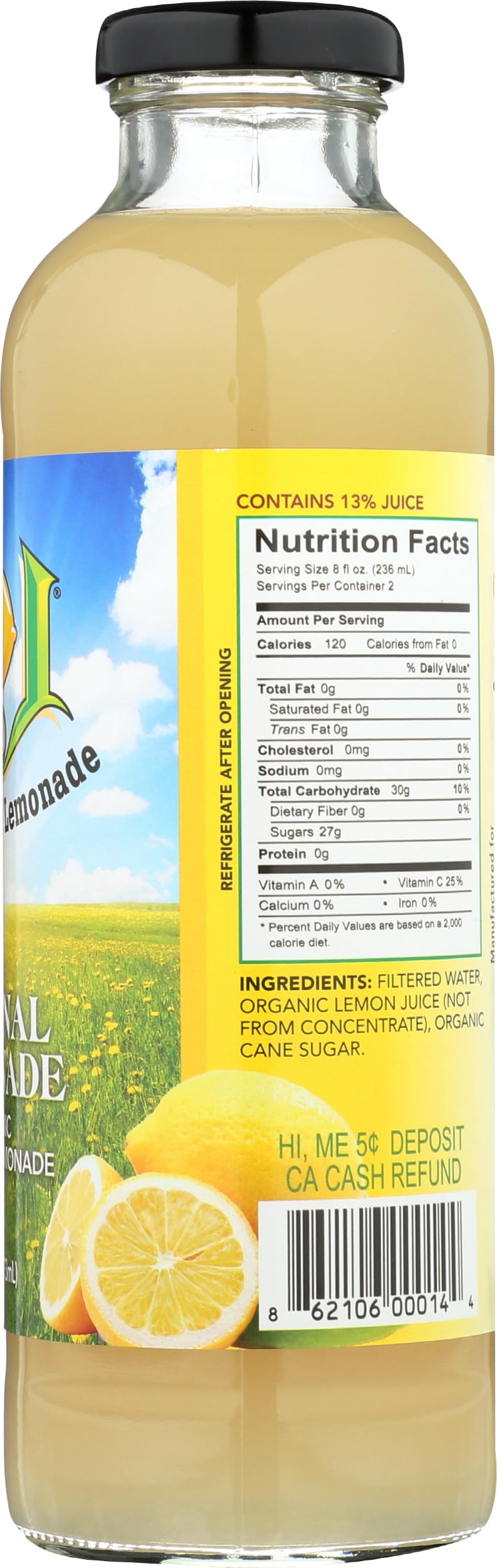 LORIS ORIGINAL LEMONADE Organic Original Lemonade, 16 FZ