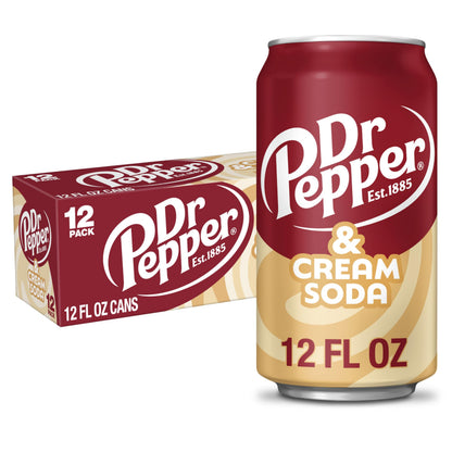 DR PEPPER - & CRÈME SODA, 12 OZ, 12 PK