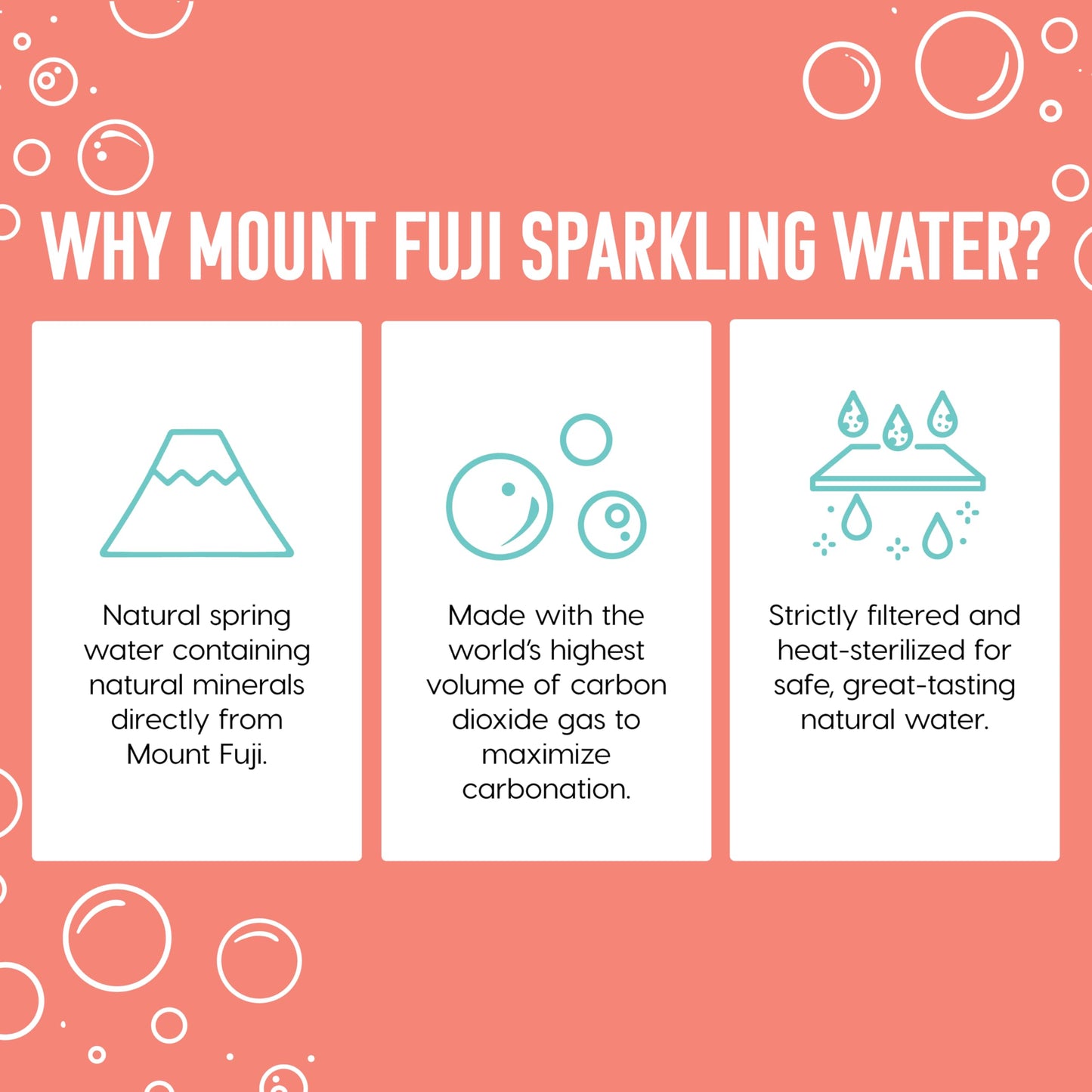 IRIS Sparkling Water Bottles, 16.9 fl oz, 24-Pack, Strong Carbonation from Mount Fuji Spring, Refreshing Japanese Natural Mineral Seltzer Carbonated Soda Water, Product of Japan