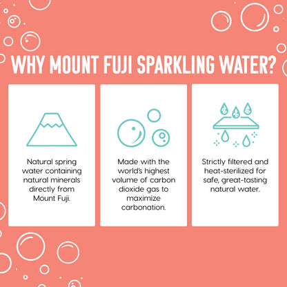 IRIS Sparkling Water Bottles, 16.9 fl oz, 24-Pack, Strong Carbonation from Mount Fuji Spring, Refreshing Japanese Natural Mineral Seltzer Carbonated Soda Water, Product of Japan