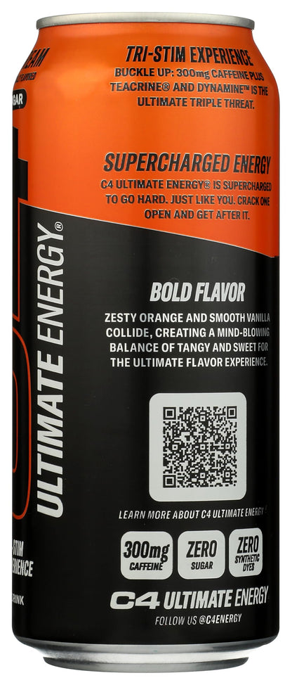 C4 Ultimate Energy Orange Cream