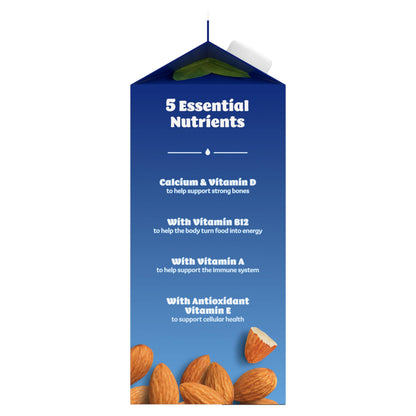Silk Almond Milk, Original, Dairy Free, Gluten Free, Seriously Creamy Vegan Milk with 50% More Calcium than Dairy Milk, 64 FL OZ Half Gallon