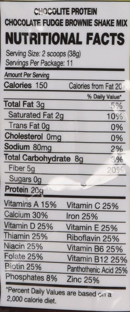 ChocoRite Protein Chocolate Supreme Shake Mix, Chocolate Supreme, 15.3 Ounce
