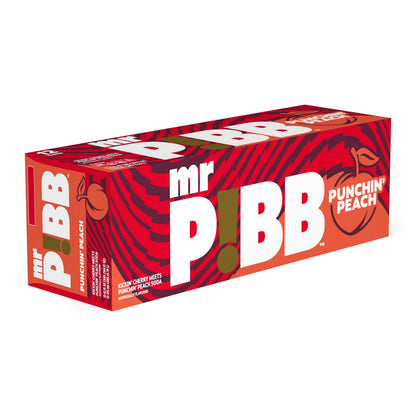 Mr Pibb Punchin' Peach 12oz 12pk