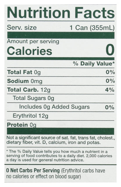 REEDS GINGER BREW Zero Sugar Ginger Ale Soda 4 Pack, 12 FZ