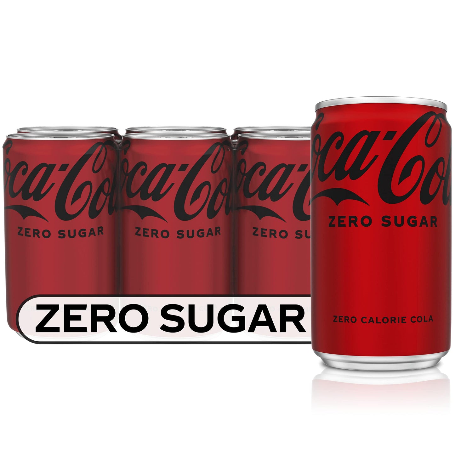 Coke Zero Sugar Mini-Can 7.5 fl oz, 12 Pack (Package May Vary)