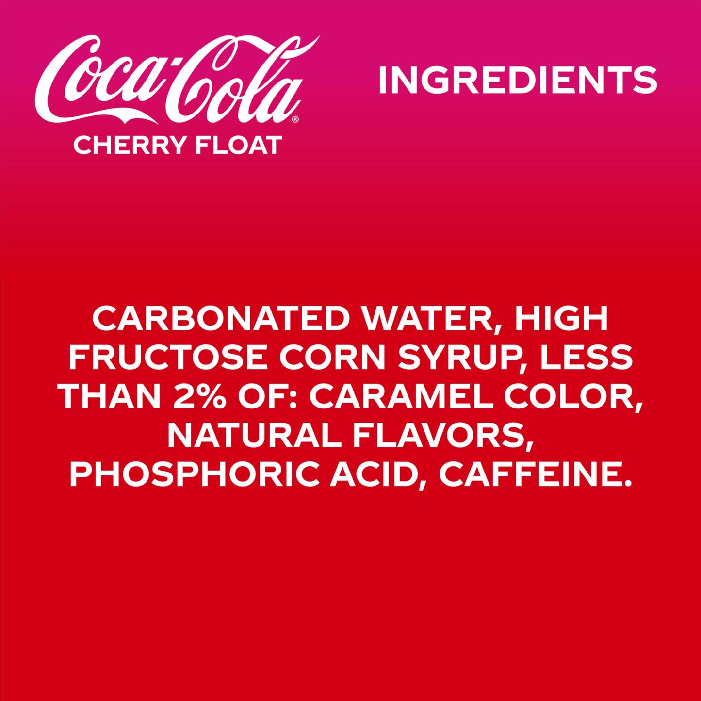 Coca-Cola Cherry Float Soda Soft Drink Cans, 12 fl oz, 12 Pack