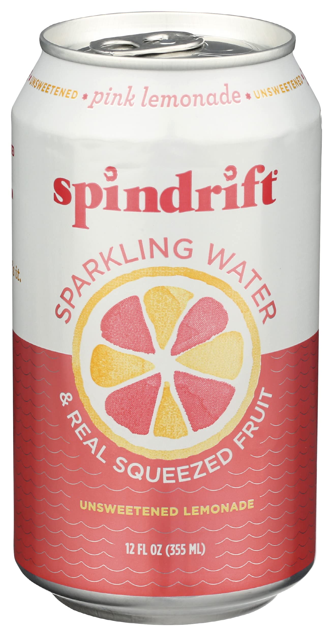 Spindrift Pink Lemondade Sparkling Water Can 12 Ounce (Pack of 1)