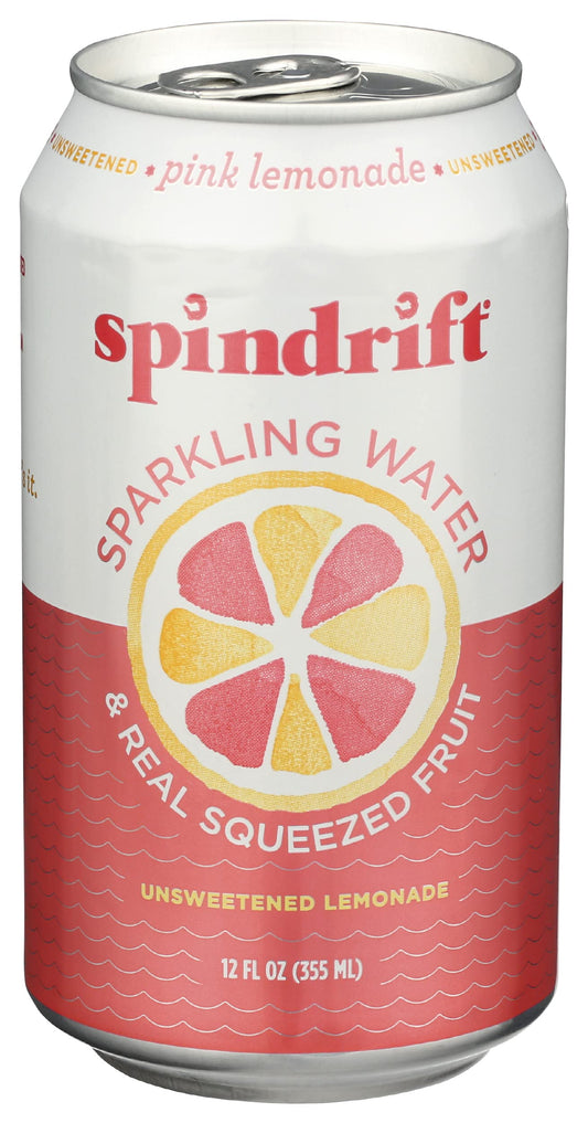 Spindrift Pink Lemondade Sparkling Water Can 12 Ounce (Pack of 1)