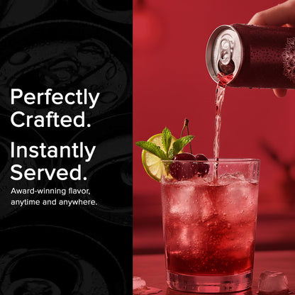 RSRV Kenshō Cocktails – Premium Non Alcoholic Drinks for Adults – Ready-to-Drink Craft Mocktails with Natural Ingredients – 60 Calories, Vegan – Rosata (Sweet & Sour Cherry & Ginger, 12oz, Pack of 12)