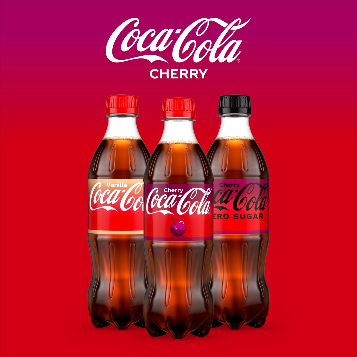 Coca-Cola Cherry Soda Soft Drink, 16.9 fl oz, 6 Pack