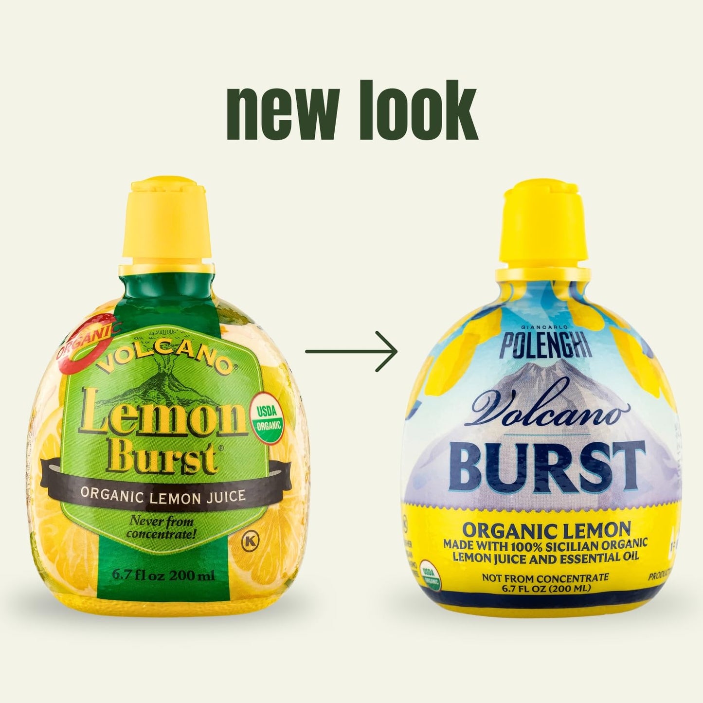 Italian Volcano Organic Lemon (Juice) Burst, 6.7-Ounce Containers (Pack of 6)
