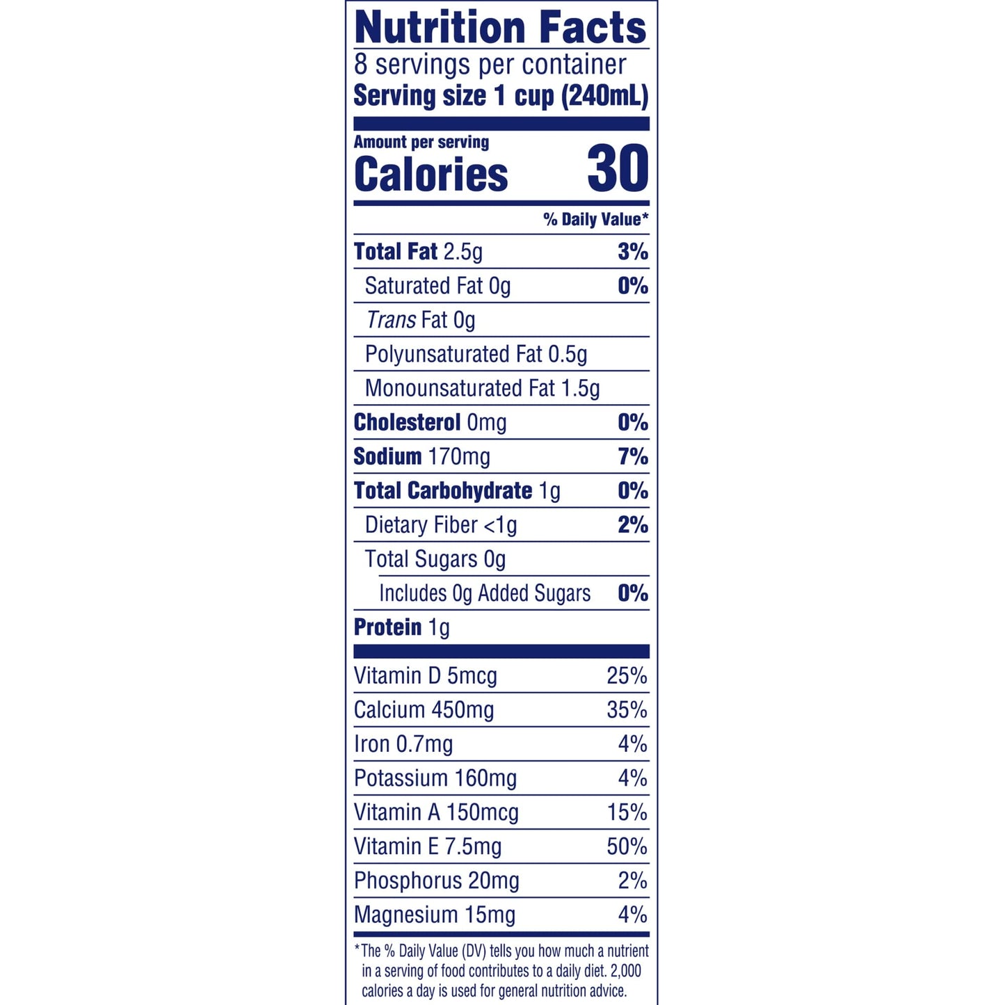 Almond Breeze Blue Diamond, Almond milk, Original, 64 Fl Oz