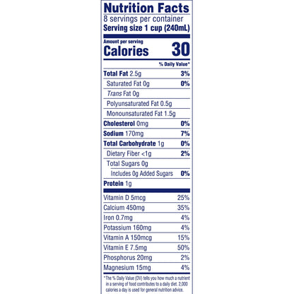 Almond Breeze Blue Diamond, Almond milk, Original, 64 Fl Oz