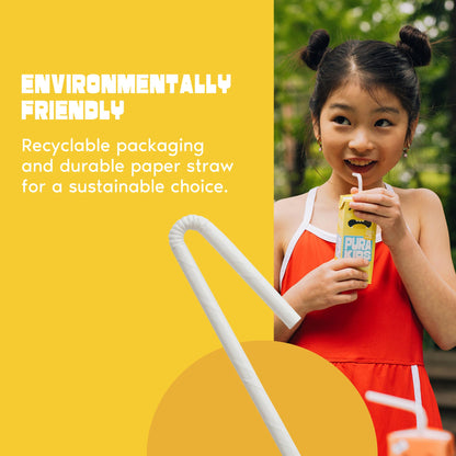PURA Kids Box | Lemonade Fruit extract infused Drink for kids | 8g Pure Cane Sugar | Non-GMO | Vegan, No Artificial Sweeteners | Best Lunchbox Beverage with Paper Straw | 6.76 fl oz (200ml), Pack of 6