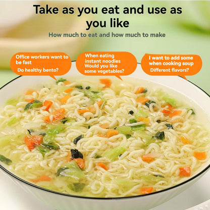 ramen veggies dehydrated，dried vegetable mix，dried ramen topping11.3oz/320g ，Dehydrated Vegetables for Ramen Noodles,Mixed Dried Vegetables For Soup，Stir Fry，dried vegetable flakes
