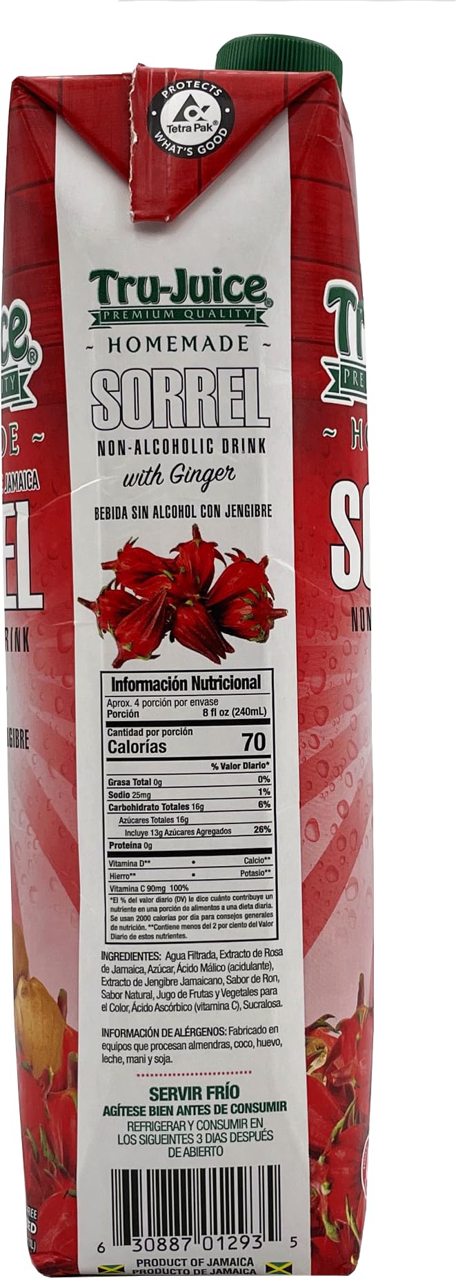 Tru-Juice Homemade Sorrel/Ginger, 1 Liter